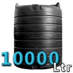 Potable Water Tank 10000 Litres Black