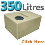 Garden Water Butt 350 Litres Sandstone V2