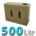 500 Litre Water Butt In Sandstone V1