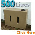 Garden Water Butt 500 Litres V1 Sandstone