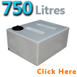 Baffled 750 Litre Water Tank V2 Natural