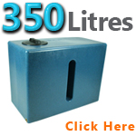 Garden Water Butt 350 Litres Blue Stone