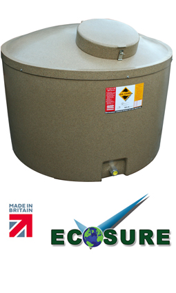 Ecosure Insulated 875 Litre Water Tank Sandstone 