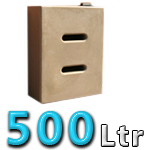 500 Litre Water Butt In Sandstone V3