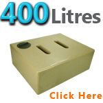 Garden Water Butt 400 Litres V2 Sandstone