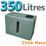 Garden Water Butt Green Marble 350 Litres