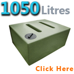 Garden Water Butt 1050 Litres V2 Green Marble