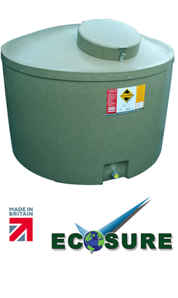 Ecosure Insulated 875 Ltr Water Tank Green Marble